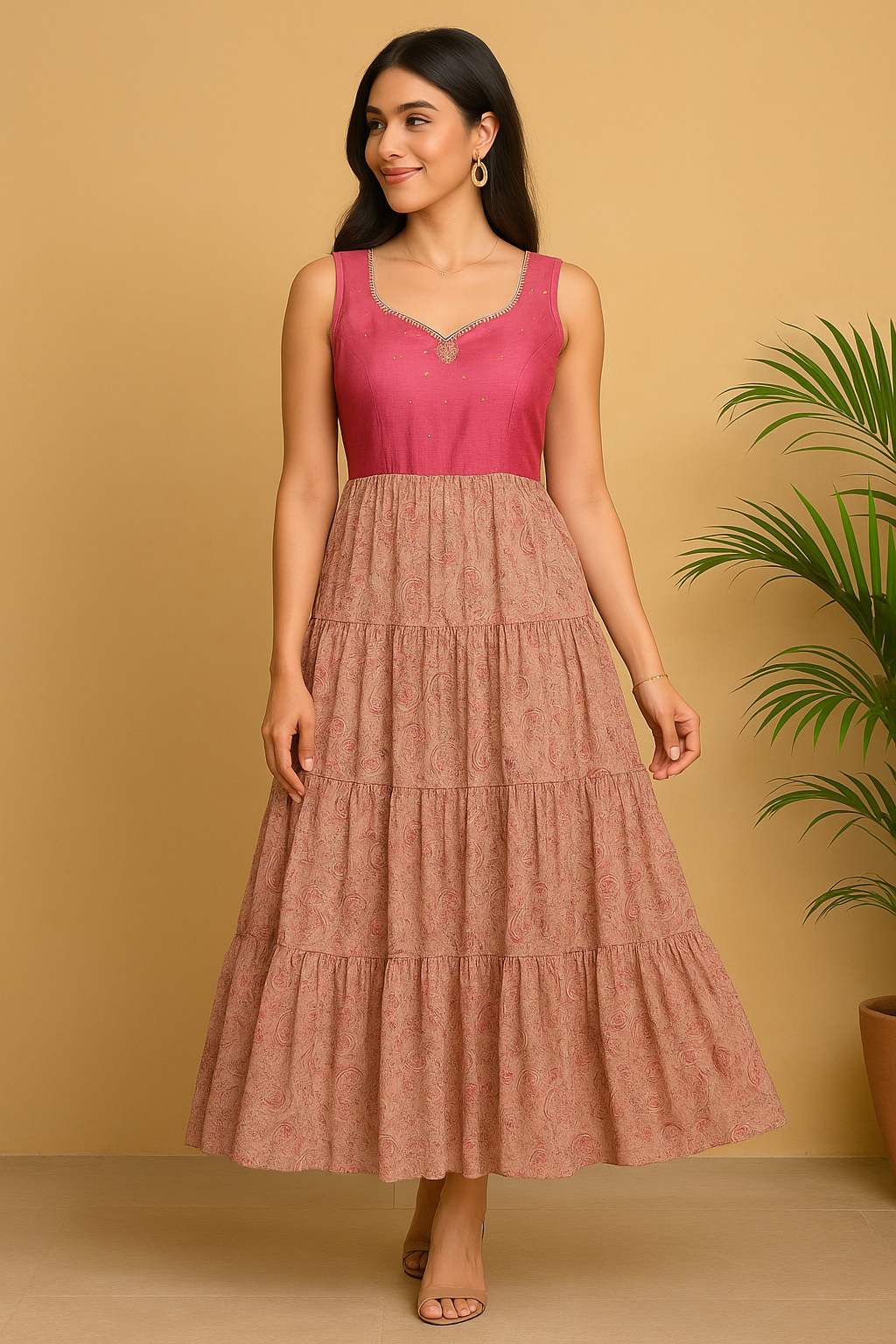 Floral Maxi Gown - AZZLIAS WARDROBE